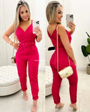 Macacão Cinto Penélope Pink 30993