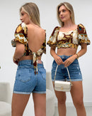 Cropped Talia Marrom 120669