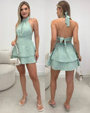 Vestido Macaquinho Eliana Verde 123949