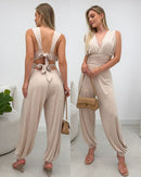 Macacão Abigail Bege Claro 120638